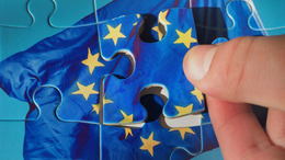 Puzzle with a European flag